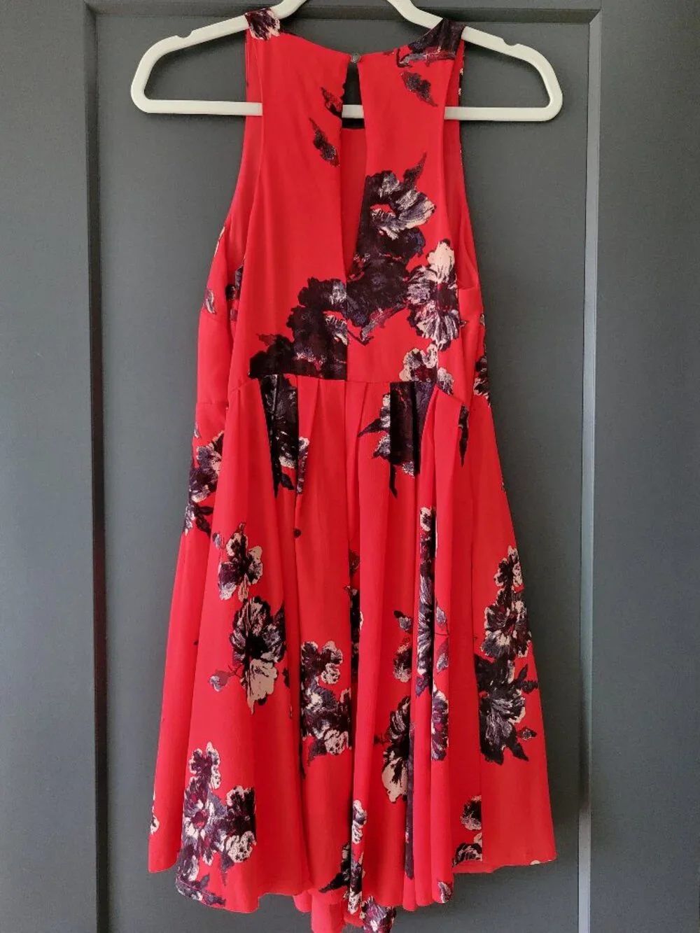Free People Flutterby Dress - Red Floral  in like new condition!